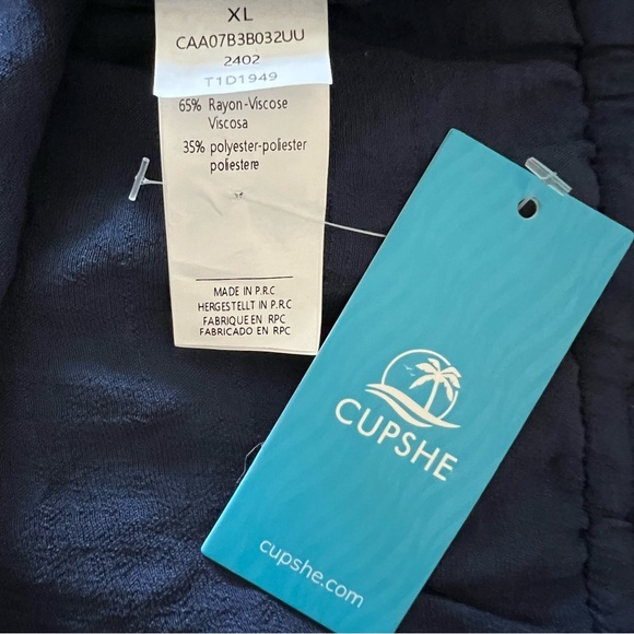 Lace Up Backless Cover-Up Dress NAVY NWT XL - Picture 3 of 3